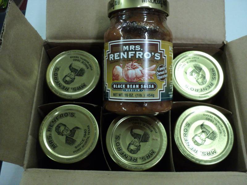 lot 383 image: Case of 6 Jars Mrs. Renfros Black ...
