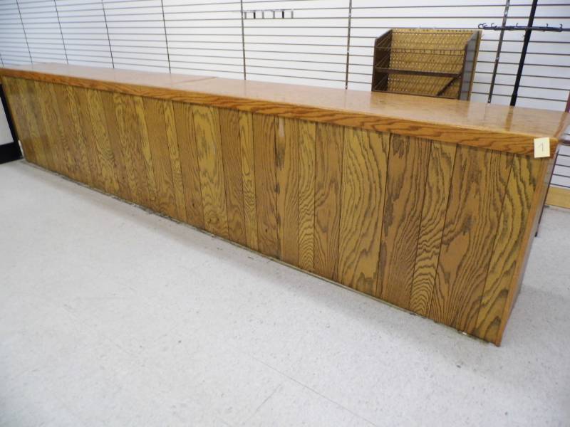 lot 7 image: Wooden Counter