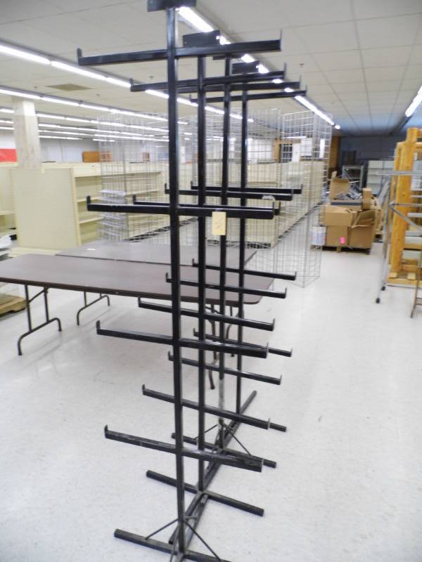 lot 25 image: Lot of 4 Black Metal Racks
