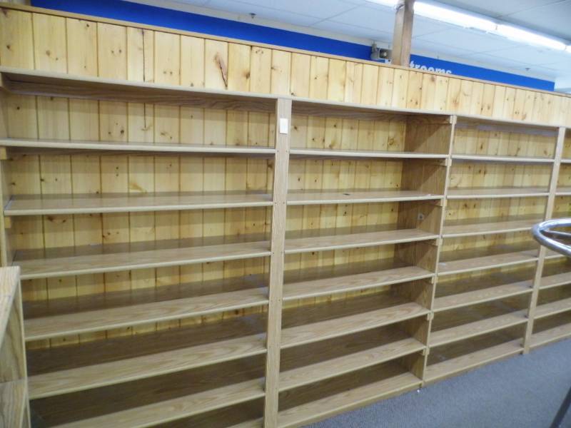 lot 35 image: Wooden Shelving