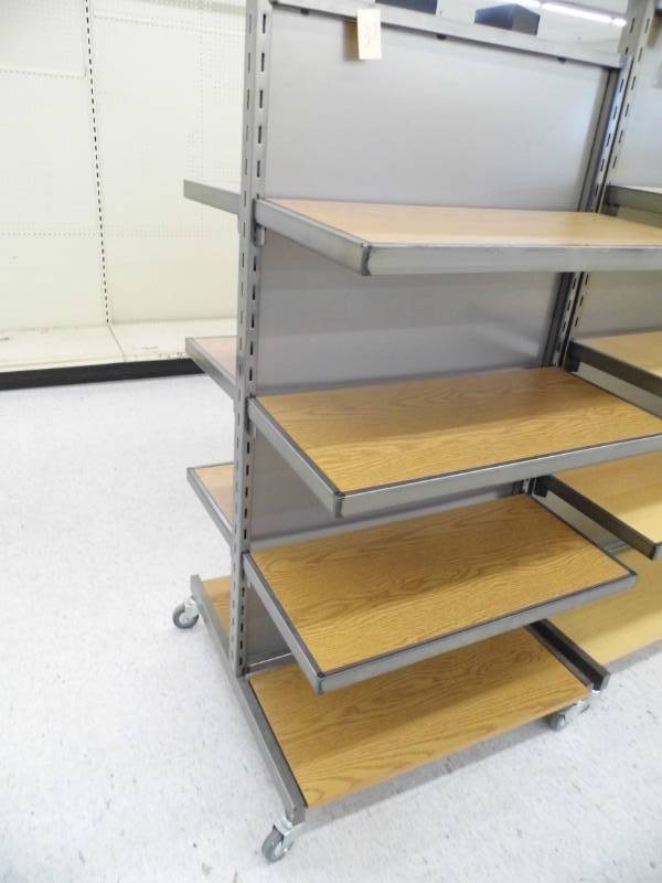 lot 37 image: Double Sided Rolling Rack