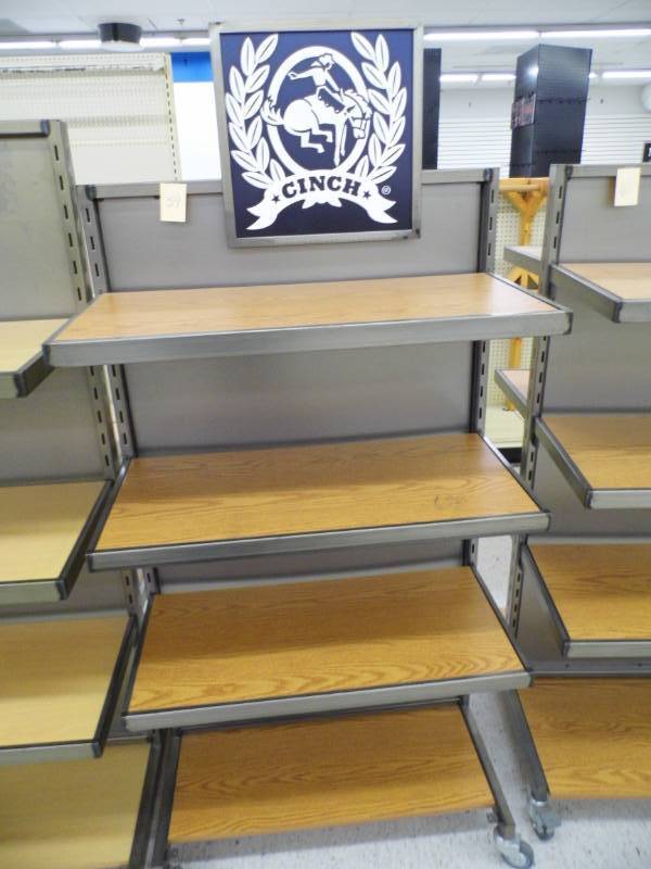lot 39 image: Double Sided Rolling Rack