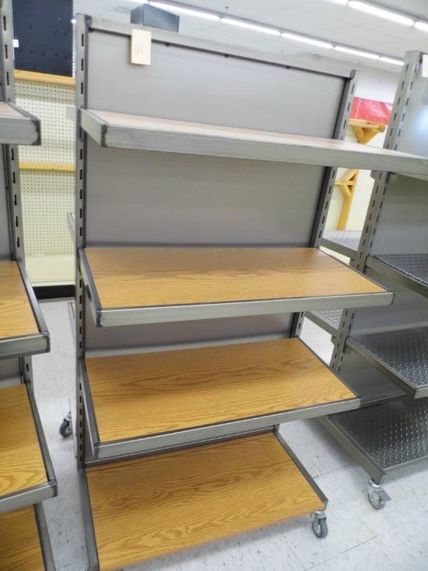 lot 40 image: Double Sided Rolling Rack