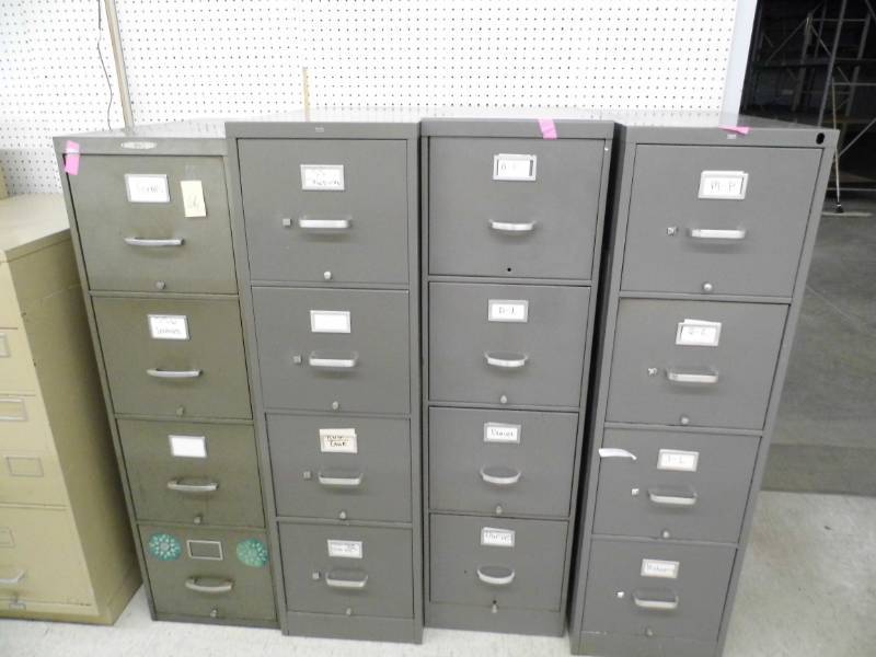 lot 66 image: Lot of 4 File Cabinets