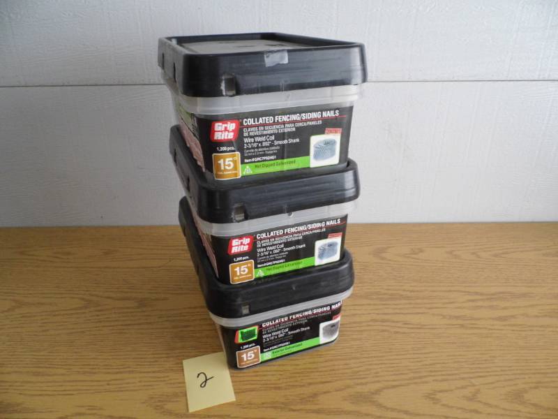 Lot of 3 Grip Rite Coolated Nails