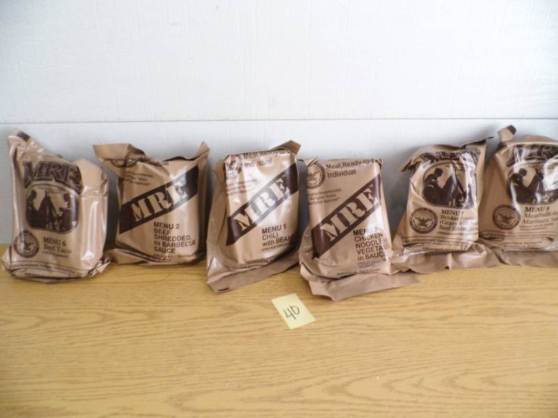 Lot of 6 MREs
