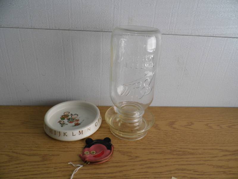 Antique Chicken Waterer - Dish
