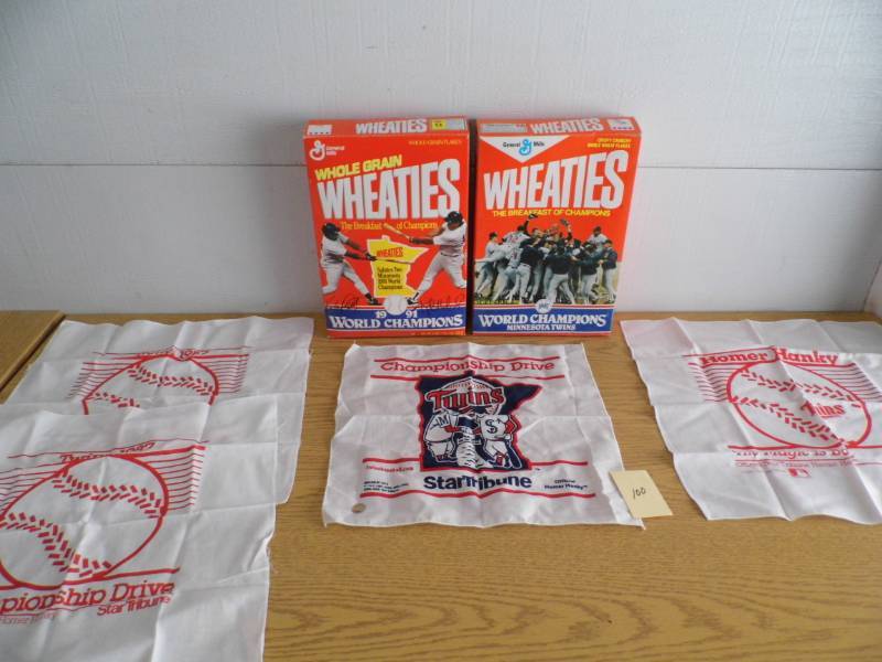 Mn Twins Homer Hankys - Wheaties Boxes