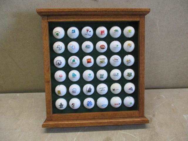 Framed Golf Ball Display