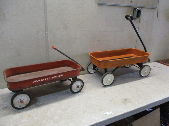 2 Vintage Small Wagons