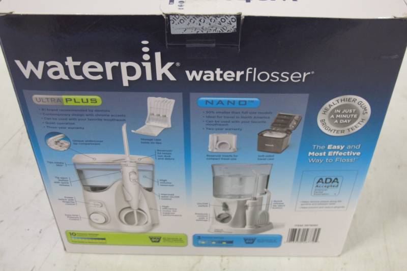 lot 73 image: Waterpik Ultra Plus and Nano Water Flosser Combo Pack