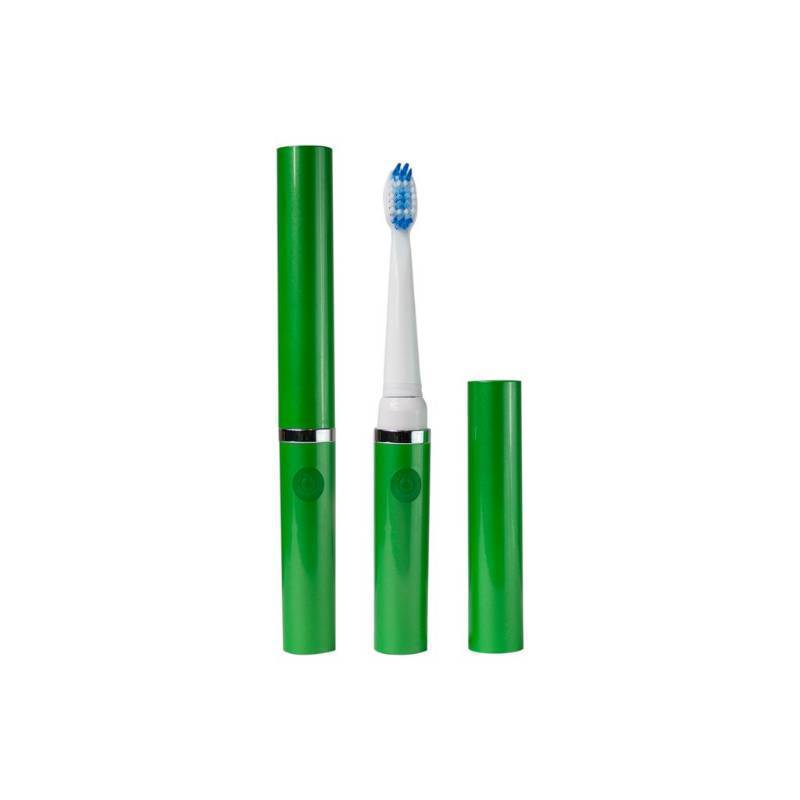 lot 84 image: Pop Dental GO Sonic Electric Rechargeable Toothbrush - Emerald  Silver Ring - Super Soft
