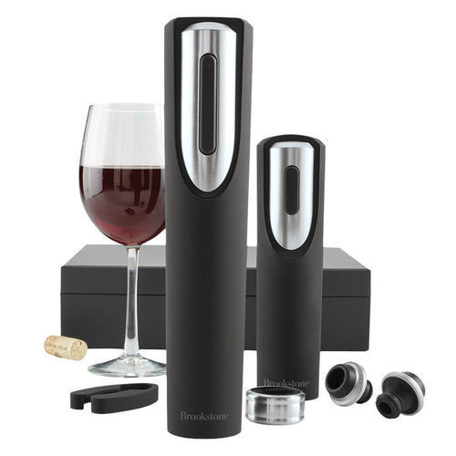 lot B2 image: Brookstone Wine Opener & Preserver Gift Set