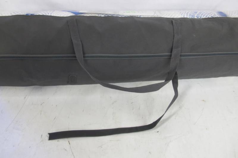 lot 108 image: Novaform Roll Out Memory Foam Lounger, Twin Size, 2-Inch Thick Portable - Delhi Design - Broken Strap