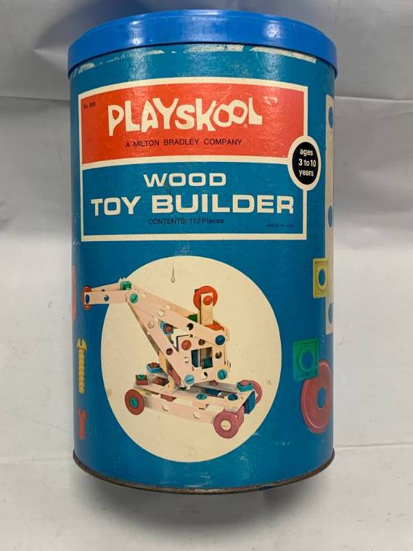 lot 56 image: Playskool Wood Toy Builder Toys