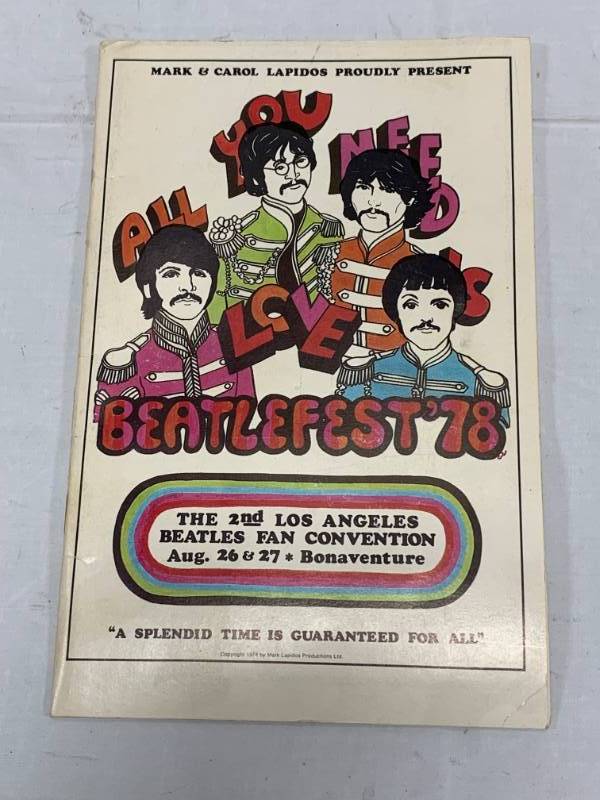 lot 60 image: Beatlefest 1978 Booklet