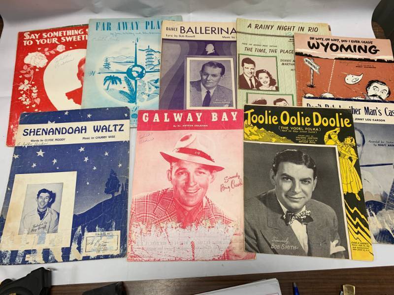lot 63 image: Lot of 9 Vintage Musical Programs
