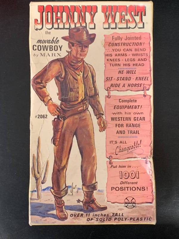 lot 2 image: Johnny West Vintage Cowboy Toy & Accessories