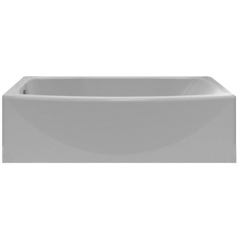 lot 59 image: American Standard Saver 60-in Arctic Acrylic Rectangular Left-Hand Drain Alcove Bathtub 2647.202.011
