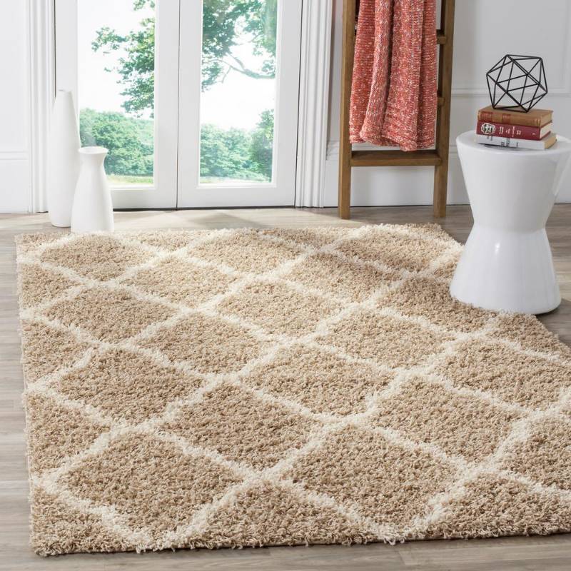 lot 60 image: Safavieh Hudson Shag Light GreyIvory 8 ft. x 10 ft. Area Rug, SGH281S-8