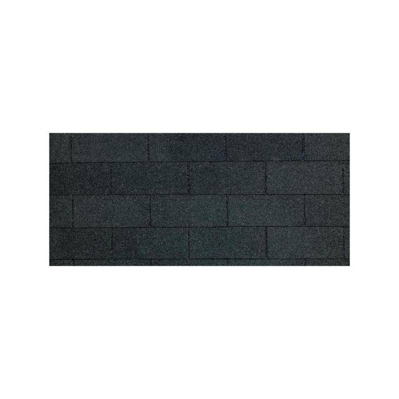 lot 104 image: 10 Bundles of CertainTeed Landmark Solaris 33.33-sq ft Moire Black 3-Tab Roof Shingles 93123
