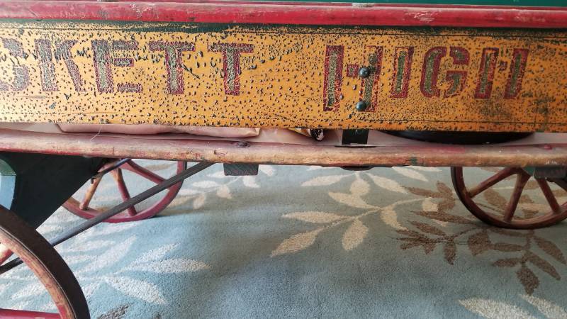 lot 1 image: Antique Hackett High Grade Childs Wagon