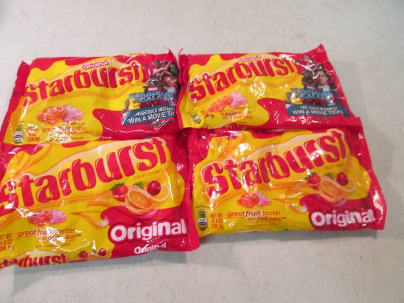 lot 72 image: 4 Bags of Starburst Original Candy ...