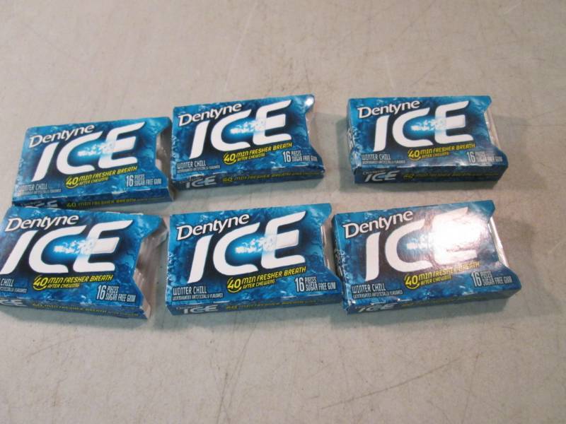 lot 80 image: 6 Dentyne Ice Gum Winter Chill Best...