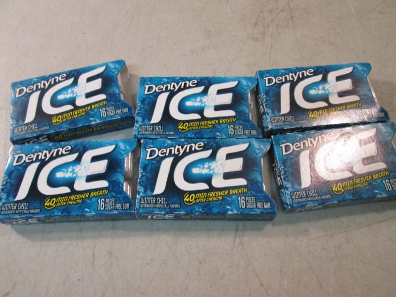 lot 81 image: 6 Dentyne Ice Gum Winter Chill Best...