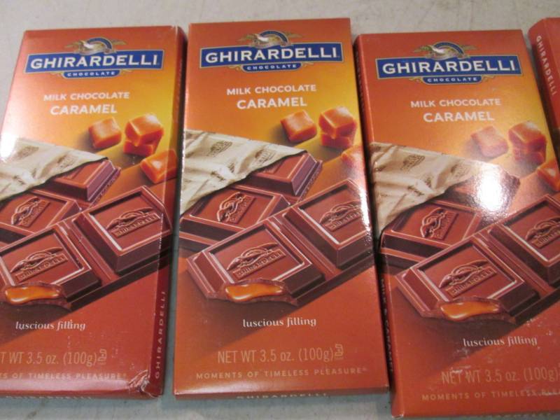 lot 82 image: 5 Ghirardelli Milk Chocolate Carame...