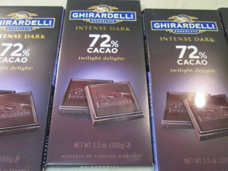 lot 86 image: 5 Ghirardelli Intense Dark Chocolat...
