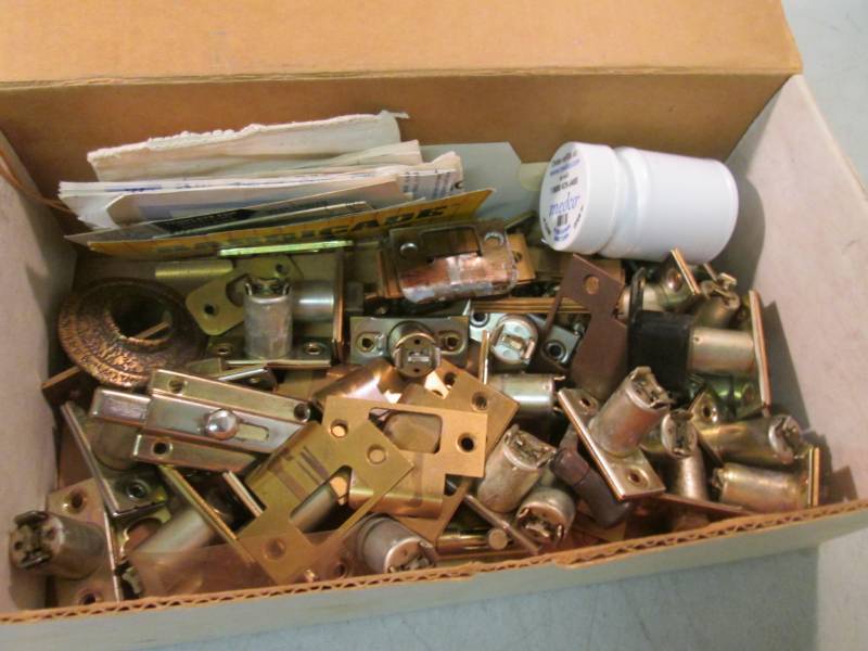 lot 88 image: Box of Misc Door Hardware  CSB...