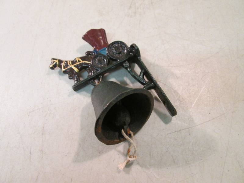 lot 120 image: Cast Iron Bell and Mounting Bracket...