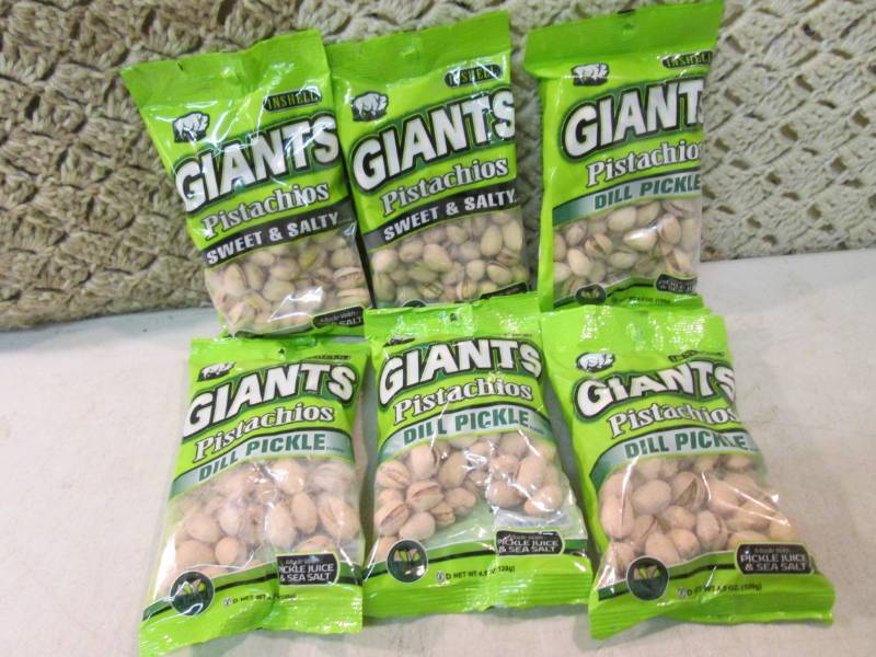 lot 127 image: 6 Bags of Giants Pistachios Sweet &...