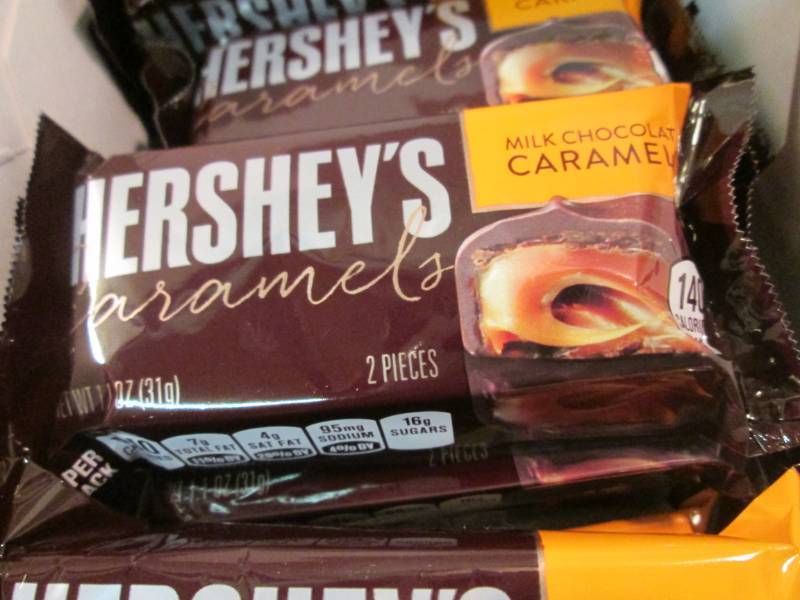 lot 136 image: Box of 12 Hersheys Caramels Best by...