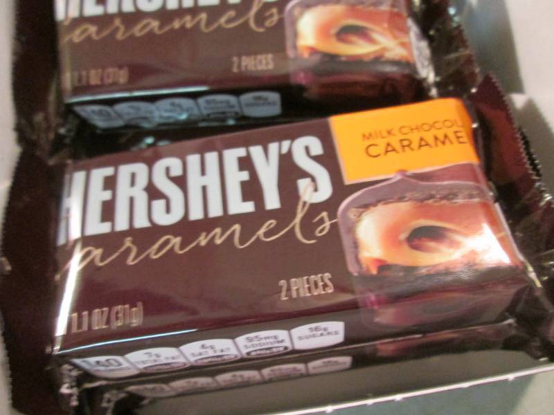lot 137 image: Box of 12 Hersheys Caramels Best by...