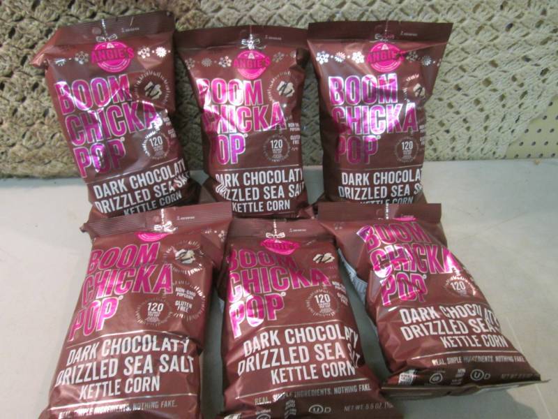 lot 149 image: 6 Bags of Boom Chicka Pop Dark Choc...