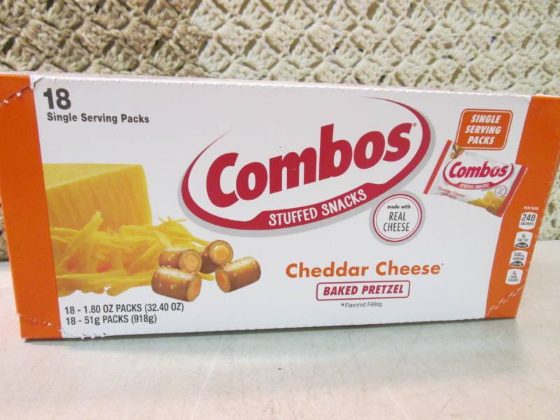 lot 163 image: Box of 18 Single Serve Bags of Comb...