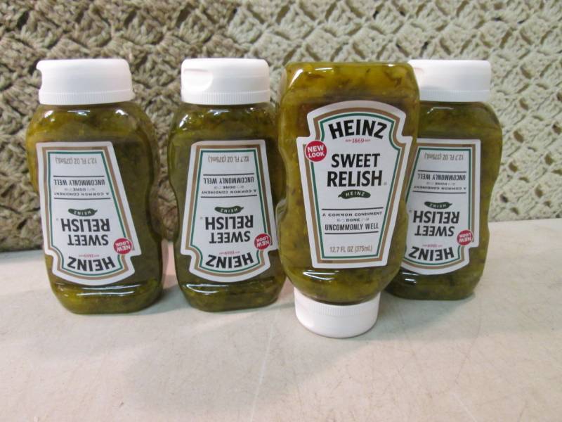 lot 177 image: 4 Bottles of Heinz Sweet Relish Bes...
