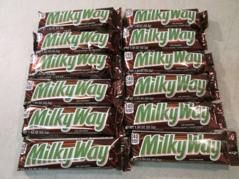 lot 179 image: 12 Milky Way Candy Bars Best by Apr...