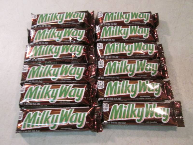 lot 180 image: 12 Milky Way Candy Bars Best by Apr...