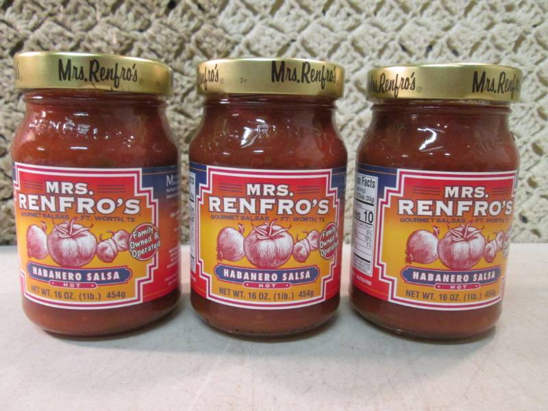 lot 189 image: 3 Jars of Mrs. Renfros Habanero Sa...