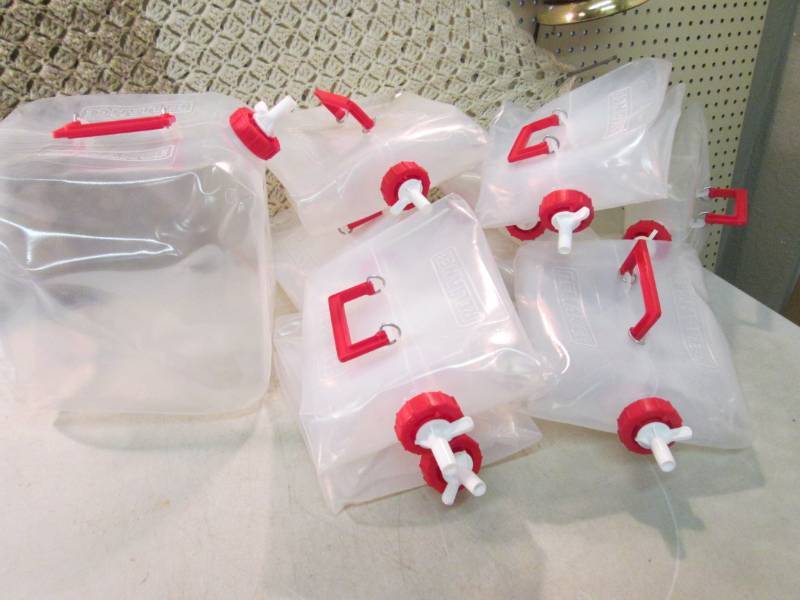 lot 201 image: Lot of 10 Fold-N-Carrier 5 Gallon W...