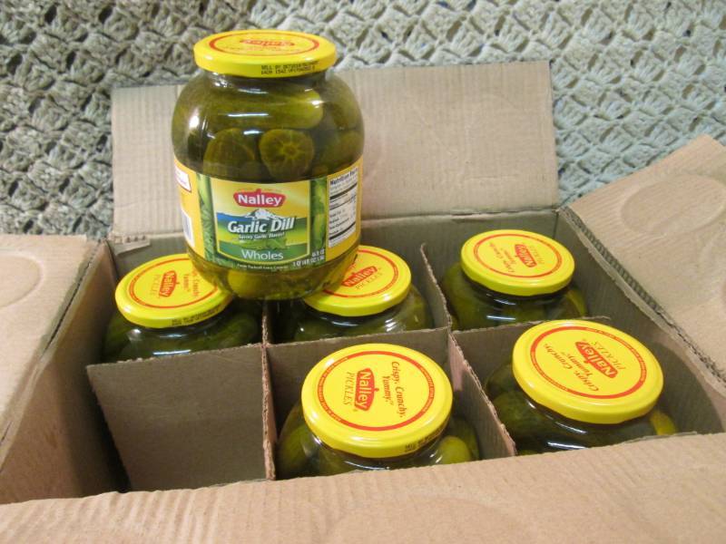 lot 229 image: Case of 6 Large Jars of Whole Garli...