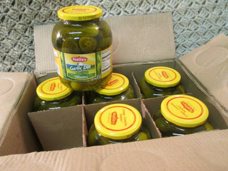 lot 231 image: Case of 6 Large Jars of Whole Garli...