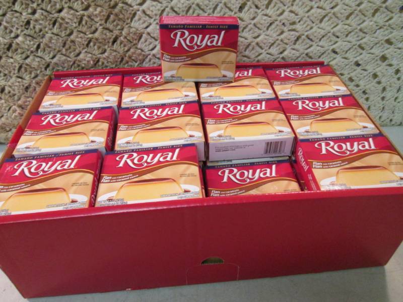 lot 234 image: Box of 48 Family Size Boxes of Roya...