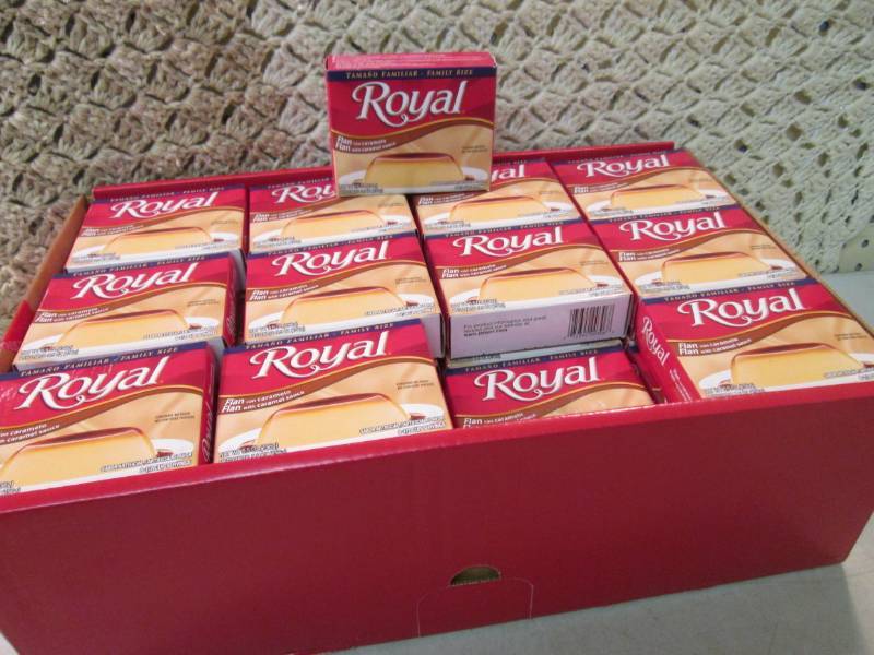 lot 236 image: Box of 48 Family Size Boxes of Roya...