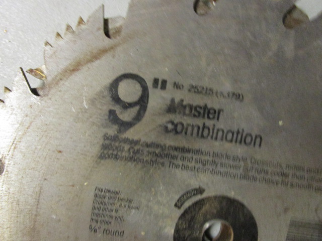 lot 108 image: CIRCULAR SAW BLADES 9 & 6 12