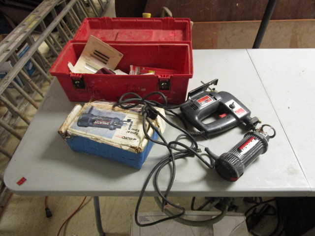 lot 111 image: SKIL JIG SAW AND ROTOMITE SPIRAL SAW