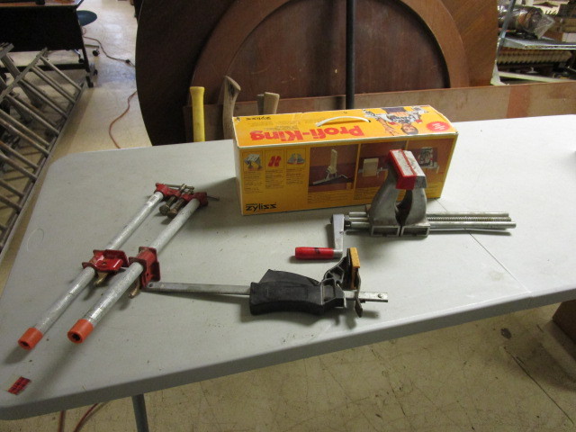 lot 129 image: PROFI-KING CLAMP SYSTEM WITH ADDITIONAL CLAMPS